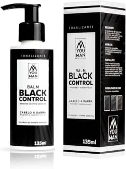 Tonalizante Black Control Escurecedor Reduz Fios Brancos Cabelo e Barba You Man 135ml
