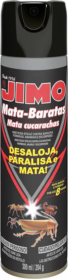 JIMO Mata Baratas Formigas Aranhas Escorpião Ação Até 8 Semanas Aerossol 300ml