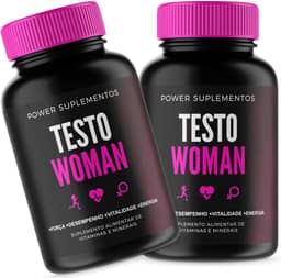 Testo Woman Suplemento para Mulher | Suporte a Regulação Natural da Mulher | 60 Cápsulas com 600mg por Dose