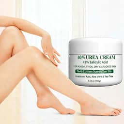 Creme de ureia 40% para pés e mãos, creme de calos para calcanhares secos e rachados, creme para os pés, esfoliante suave, hidratante para cuidados com a pele, loção de ureia para pés, força máxima