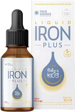 True Source Líquido de Ferro para Bebês e Crianças 30ml Morango