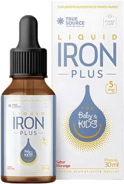 True Source Líquido de Ferro para Bebês e Crianças 30ml Morango