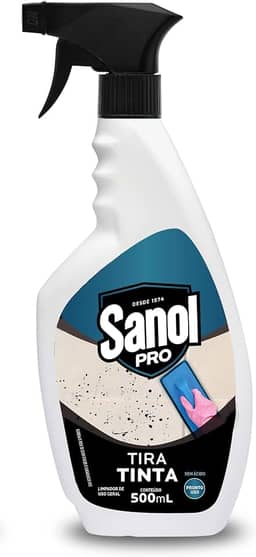 Sanol Pró Tira Tinta E Cera 500Ml Azul