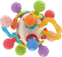Maxi Baby Mordedor Chocalho Bebê Bola Sensorial Massageador
