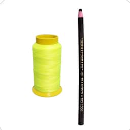 Linha epilação egipicia 100% poliamida Verde Neon + Lapis Dermatografico Preto Design Sobrancelha Micropigmentação