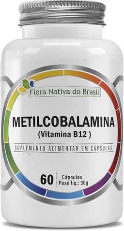 Vitamina B12 (Metilcobalamina) 414% IDR 60 cápsulas - Flora Nativa
