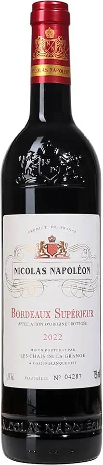 Nicolas Napoleón, Vinho tinto, Merlot e Cabernet Sauvignon, Françês, Castel Freres, 750ml