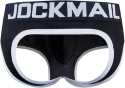 Masculino Cuecas Jockstrap De Algodão Respiráveis, Roupa Íntima Esportiva Para Torcedores (Eua, Alpha, Médio, Regular, Regular, 307 Preto)