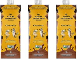 Kit 3X: Leite Vegetal Choconuts Orgânico A Tal da Castanha 1L