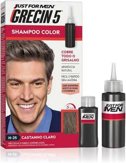 Grecin Shampoo Tonalizante 5 Castanho Claro 60Ml