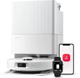 Aspirador De Pó Roborock Qr598 Robô E EsfregãO SucçãO 8000pa,Escovas Antiemaranhamento,PrevençãO Inteligente De ObstáCulos,Lavagem AutomáTica Do EsfregãO,Base Multifuncional Aspirador De Pó Robô 220V