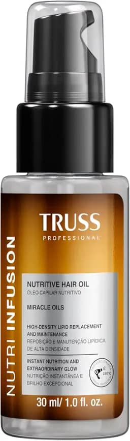 Truss Óleo Capilar Nutritivo Nutri Infusion | Nutrição Profunda e Controle de Frizz | 30ml