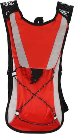Mochila de Hidratação Esportiva 2 Litros com Refil Bolsa d'Água Impermeável para Corrida Ciclismo Trilha Caminhada Bike Leve Compacta com Tubo de Sucção e Compartimento para Acessórios
