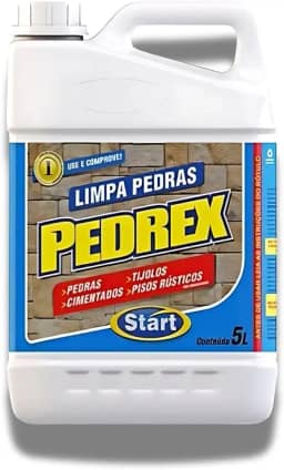 Pedrex Limpa Pedras Calçadas Piso Rustico Start Antiderrapante Concentrado 5 Litros
