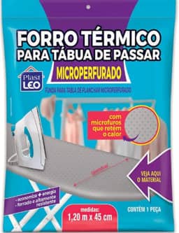Forro Térmico para Tábua de Passar Roupa - Microperfurado (0,45x1,20m) | Plast Leo (Ref.: 522)