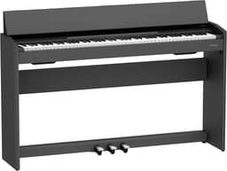 Roland Piano digital F107 | Piano doméstico simplificado e acessível com design moderno atraente | Perfeito para iniciantes | Som e tocabilidade líderes de classe | Bluetooth integrado e muito mais