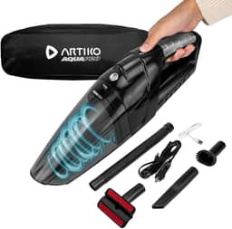 Aspirador De Pó e Água Sem Fio Portátil Automotivo Artiko AquaPro 100W Turbo 12V