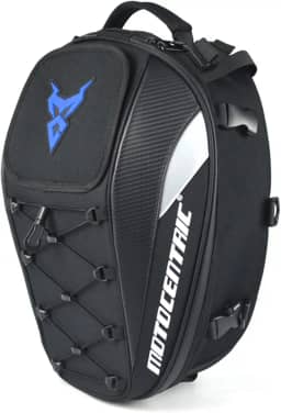 Bolsa de assento de motocicleta mochila de uso duplo capacete de bagagem de motocicleta bolsas de armazenamento azul