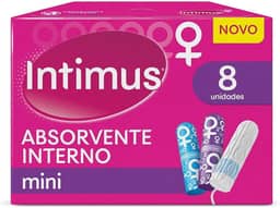 Intimus Absorvente Interno Mini, 8 Unidades, Branco