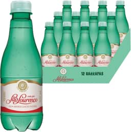 Água Mineral C/ Gás Pet SÃO LOURENÇO 300ml (12 unidades)