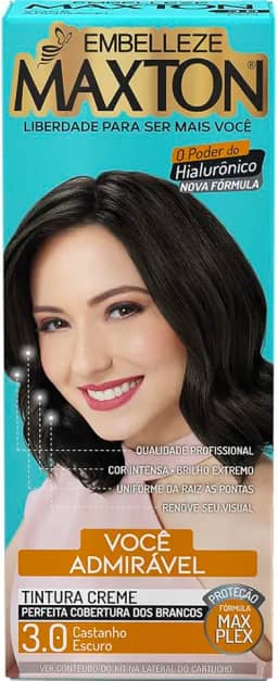 Embelleze Tinta De Cabelo 3.0 Kit Maxton Castanho Escuro A Embalagem Pode Variar