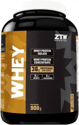 Whey Protein Pote 900g Whey Protein Isolado Concentrado Com Bcaa e Glutamina Proteinas Vitaminas e Minerais Suplemento em Po Importado Original (Morango)
