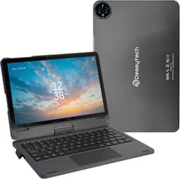 Tablet E19 4G, Tela 11" IPS Full HD 256GB, 12GB RAM (6GB + 6GB Boost), Octa-Core Cortex-A75, Bateria 8000 mAh, Câmera Traseira 20MP, Android 14 com Capa e Teclado Inteligente - Cinza