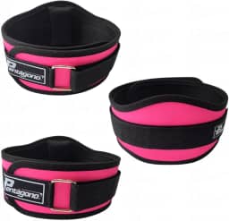 Cinturão Academia Tamanho Único Ajustável Pentágono New Sport, (Serve do PP ao GG), com Proteção Lombar e Fecho, Apoio Removível, Confortável e Seguro