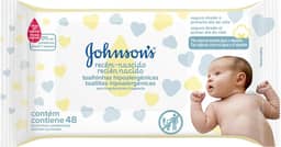 Lenços Umedecidos JOHNSON'S® Baby Recém Nascido, 48 unidades