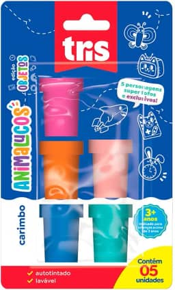 Carimbo Autotintado Fofurices - Cart C/5 Un - Tris