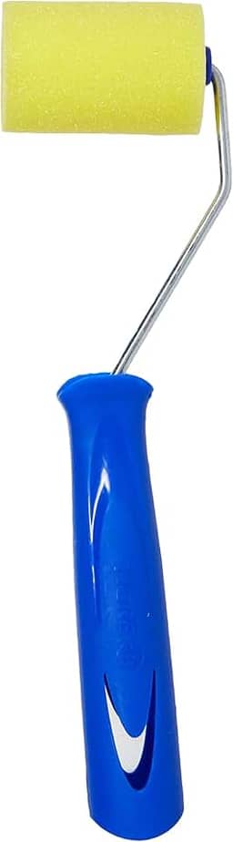 Rolo Espuma Amarela Poliéster com Suporte, Tigre 61341050, Amarelo, 5cm