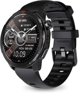 Bettdow SmartWatch, relogio smartwatch com GPS, tela AMOLED de alta definição de 1,43" Ecrã tátil, à prova d'água 3ATM, relogio smartwatch feminino e masculino, com 120+ Modos Esportivos (preto)