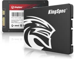 KingSpec SSD SATA de 512 GB 6.3 cm, unidade de estado sólido interna SATA III de 6 Gb/s - Flash TLC 3D NAND, compatível com desktop/laptop/tudo em um