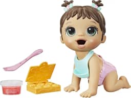 Baby Alive Hora da papinha - Boneca que come e faz caquinha. Boneca de 20 cm, cabelos castanhos, para crianças acima de 3 anos