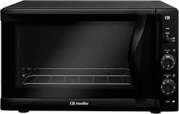 Forno Elétrico de bancada Mueller 50 litros e Vidro Duplo MFB50F 127V Preto