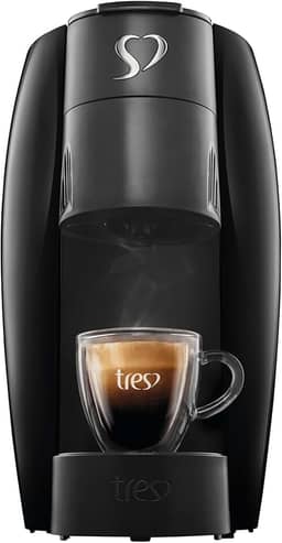 Cafeteira Espresso LOV Preta, 127V - TRES 3 Corações