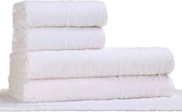 Jogo Toalha Hotel/Pousada/Spa - 2 Banho 2 Rosto e 1 Piso - Profis - Alta Absorção (Branco Off White)