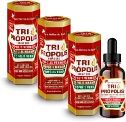 Tri Propolis (Vermelha, Verde e Marrom) Combo 3x 20ml Cada - Flora Nativa do Brasil