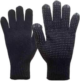 Luva de Inverno Touchscreen Unisexx Conforto e Durabilidade Ideal para Celulares e Tablets Sortido Preto