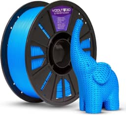 Voolt3D - Filamento PLA Azul 1kg 1.75mm - Para Impressora 3D FDM - Nacional