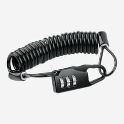 Trava de capacete de motocicleta, combinação de 3 dígitos, mini trava de bicicleta portátil antifurto, trava de cabo de bicicleta de aço endurecido para capacetes, bicicletas, bagagem, mochilas