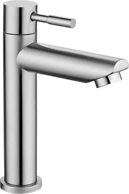 Torneira de Luxo Linha Premium para Banheiro e Lavabo – Aço Inox 304 Design Alto Padrão, 1/4 de Volta Durável e Sofisticada (Prata)