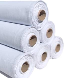 Tecido Alvejado Pé De Galinha Pano De Prato, Rolo 5 Metros