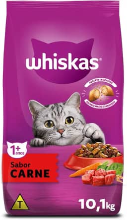 whiskas Ração Whiskas Carne Para Gatos Adultos 10 1 Kg