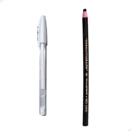 Lápis Dermatográfico + Caneta de Gel Branca Design de Sobrancelhas Profissional