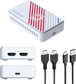 AVerMedia Placa de captura HDMI 4K para streaming, PS5/Pro, Xbox, Switch, PC, dispositivo de captura de jogos USB 3.2 para Twitch, OBS, YouTube, Discord, gravação de baixa latência, GC553Pro Live