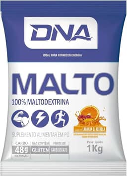 Malto Dextrina 1kg Sabor Laranja com Acerola - Dna Suplementos