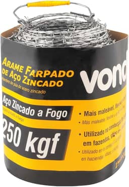 Arame Farpado 250kgf 100 metros - Vonder