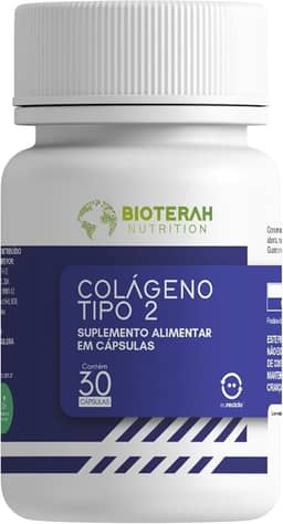 Colágeno Tipo 2 Em Cápsulas BIOTERAH Suplemento Alimentar Vitaminas Articulações