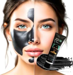 Máscara Facial Removedora de Cravos e Espinhas Black Mask Flash Matto Verde Argila Negra com Colágeno e Elastina 60g